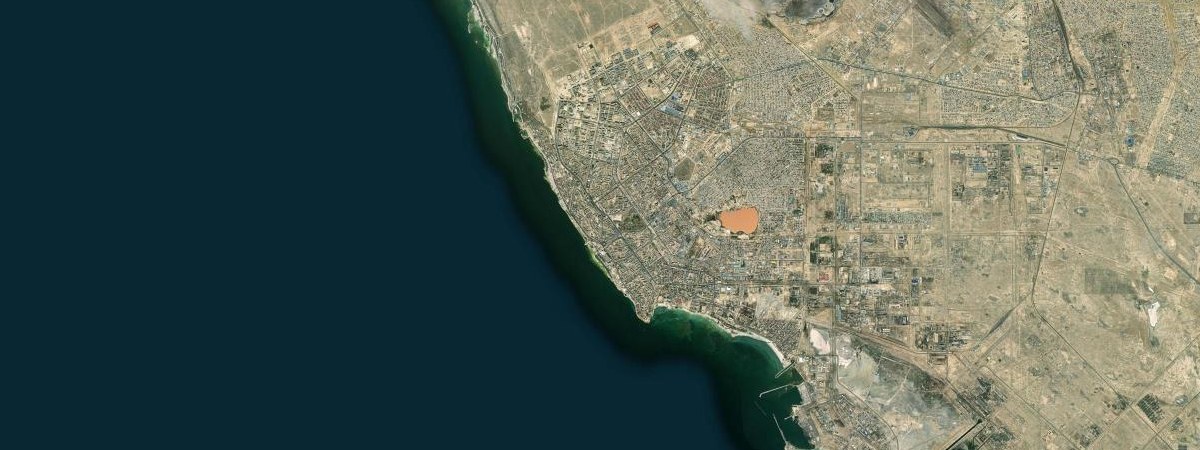 Aktau satellite view