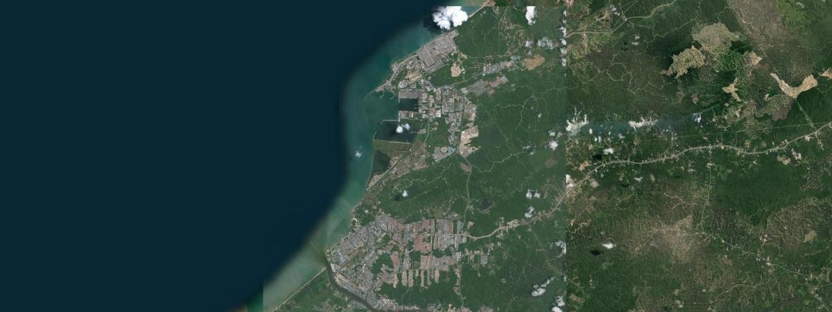 Bintulu LNG satellite view