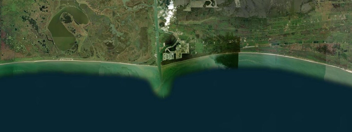 Cameron LNG satellite view