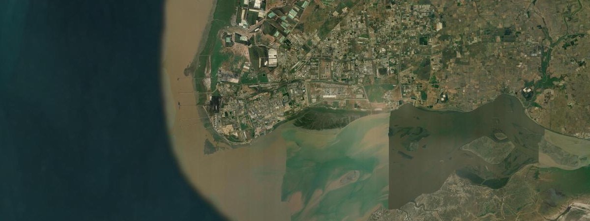Dahej LNG satellite view
