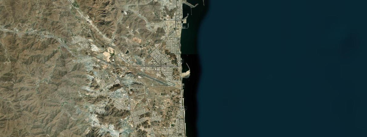Fujairah satellite view