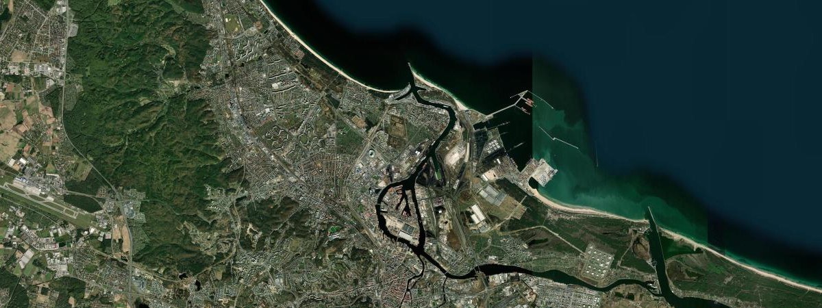 Gdańsk satellite view