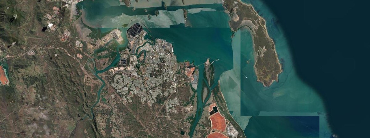 Gladstone LNG satellite view