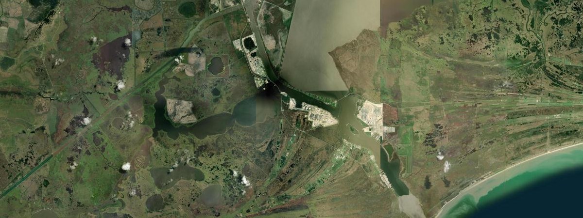 Golden Pass LNG satellite view