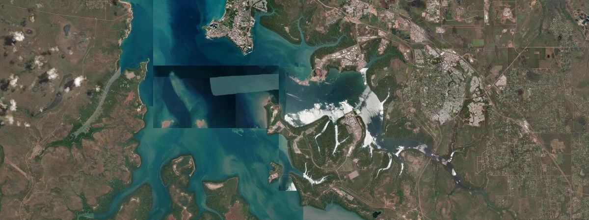 Ichthys LNG / Darwin satellite view