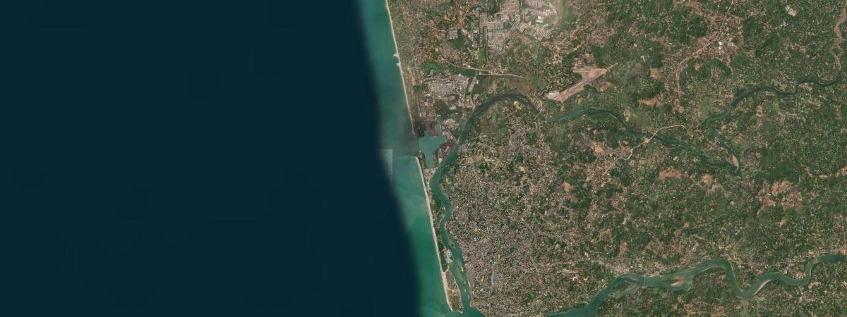 Mangalore satellite view