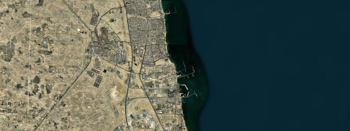 Mina al-Ahmadi satellite view