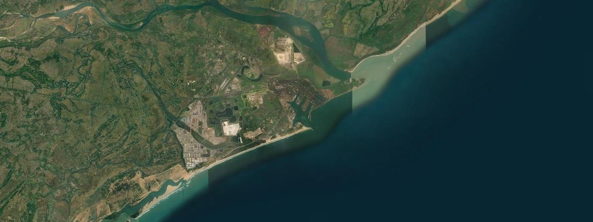 Paradip satellite view