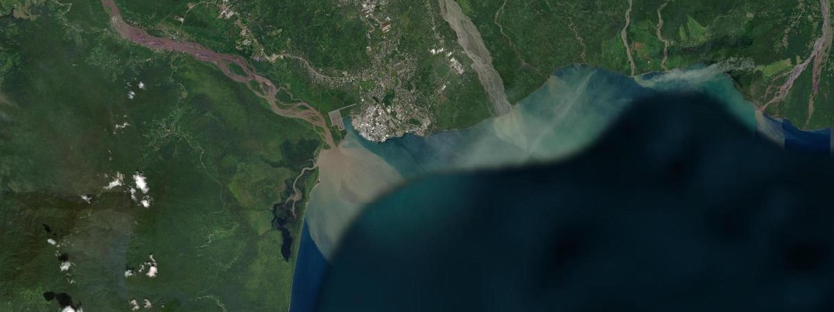 PNG LNG / Port Moresby satellite view