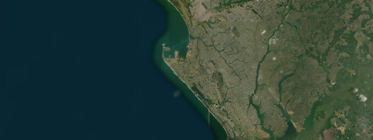 Pointe-Noire satellite view