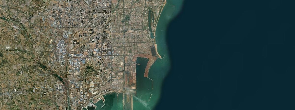 Rizhao satellite view