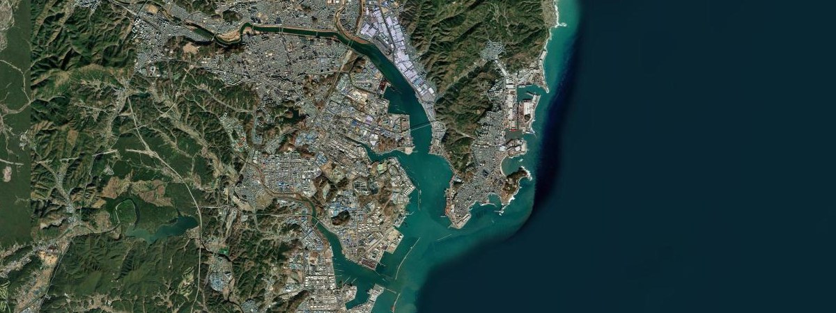 Ulsan satellite view