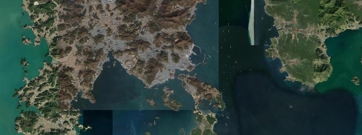 Yeosu satellite view